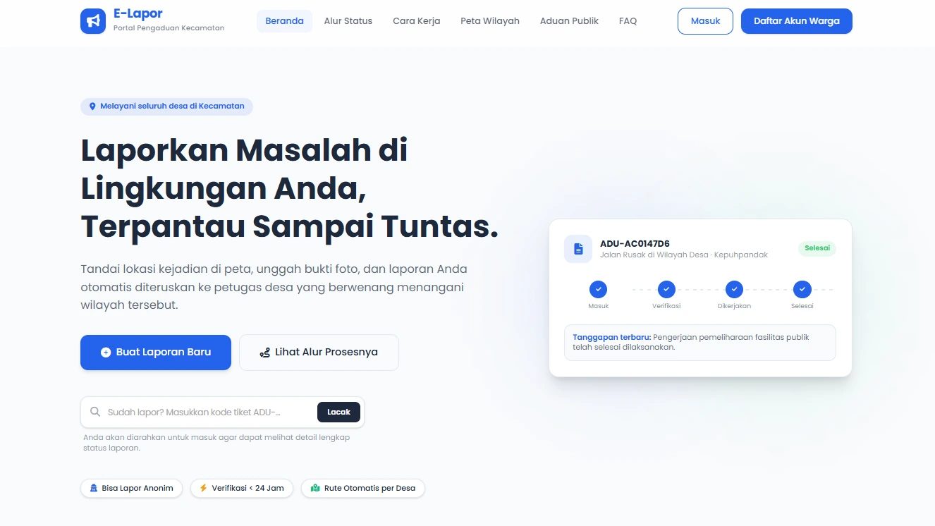 E-Lapor Warga